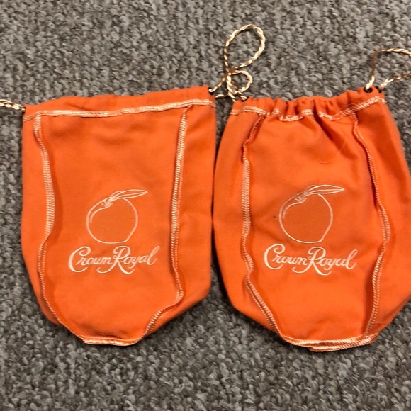Crown Royal Bags 2pc Peach Bag Poshmark